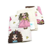 Set van 3 luiers van Little Princess, 75x75 cm, Baltic Bebe