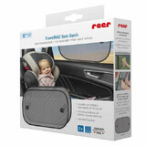 Set van 2 TravelKid Sun Basic zonnekleppen voor in de auto met zuignappen, Reer