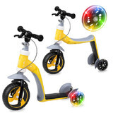 Elios 2 in 1 cabrio step zonder pedalen, Geel, MoMi