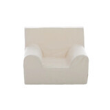 Velvet children's armchair, White, Twindeco