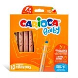 Set of 10 coloured pencils 3 in 1 Baby, +1 year, Carioca