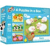 Set of 4 puzzles Farm animals, Galt