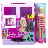 Barbie wardrobe and doll set, Barbie