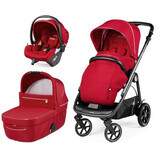 Poussette Veloce Primo Viaggio Lounge 3-en-1, Red Shine, Peg Perego