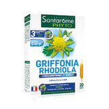 Griffonia Rhodiola, 20 flesjes, Santarome Natuurlijk