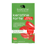 Keratine Forte Full Spectrum, 40 gélules, Laboratoire Biocyte