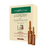 Kit Rigenerazione Capelli - Fiale, Gerovital Tratament Expert, 10 fiale x 5 ml / 10 fiale x 10 ml, Farmec