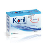 Korill ulei pur de krill 500 mg, 30 capsule, Sanience