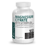 Magnesiumcitrat + Vitamin B6, 100 Tabletten, Bronson Laboratories