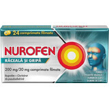 Nurofen Rhume & Grippe 200mg, 24 comprimés, Reckitt Benckiser Healthcare