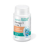 Omega 3 + Vitamin E, 1000 mg, 30 Kapseln, Rotta Natura