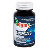 Oméga 3 1000mg avec Vitamine E, 30 gélules, Adams Vision