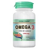 Huile de saumon oméga 3 1000 mg, 30 capsules, Cosmopharm