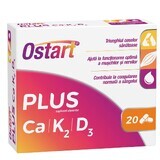 Ostart Plus Ca + K2 + D3, 20 comprimidos, Fiterman