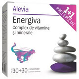 Energiva paquet, 30 comprimés, Alevia (1+1 prix spécial)