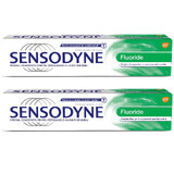 Sensodyne Fluorid-Zahnpasta Packung, 100 ml + 100 ml, Gsk