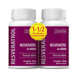 Resveratrol mit Selen Packung, 30+30 Kapseln, Zenyth