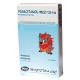 Paracetamolo MCC 125 mg supposte per bambini, 10 pezzi, Magistra