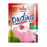 Aardbeienpuddingpoeder, 40g, Haas Natural