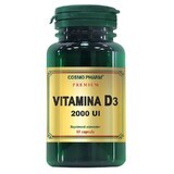 Premium Vitamin D3 2000 IU, 60 Kapseln, Cosmopharm