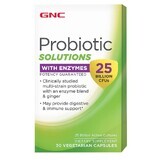 Probiotic Solutions con enzimi, 30 capsule, GNC