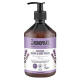 Savon liquide apaisant pour les mains et le corps, 500 ml, Dr. Konopkas