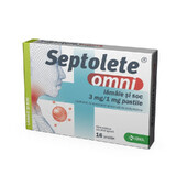 Septolete omni limone e sambuco, 3 mg/1 mg, 16 compresse, KRKA