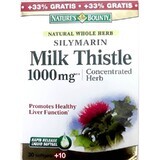 Silymarin Milk Thistle 1000 mg, 30 capsule + 10 capsule, Nature's Bounty