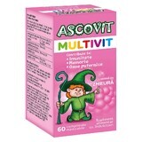 Ascovit Multivit, 60 Tabletten mit Himbeergeschmack, Omega Pharma