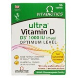 Ultra Vitamin D3 1000UI Optimum Level, 96 compresse, Vitabiotics