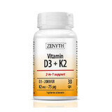 Vitamine D3 + K2, 30 capsules, Zenyth