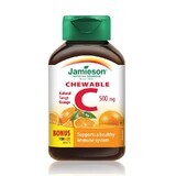 Vitamina C 500mg al gusto di arancia, 100+20 compresse masticabili, Jamieson