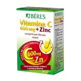 Vitamine C 600 mg + Zink 15 mg, 30 tabletten, Beres