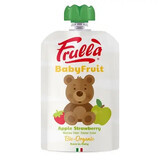 Purea per bambini biologica di mela e fragola, 100 g, Frulla