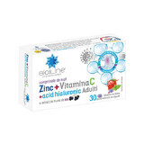 Zinc cu Vitamina C si Acid Hialuronic, 30 comprimate de supt, Helcor