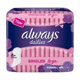 Absorbante Always Dailies Singles To Go, 20 bucati, P&G