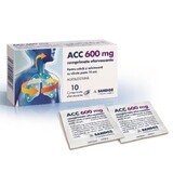 ACC 600 mg, 10 comprimés effervescents, Sandoz