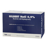 Gilbert NaCl 0,9%, fysiologische zoutoplossing, 5 ml x 100 ampullen