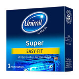 Unimil Super Easy-Fit, preservativi classici, 3 pezzi