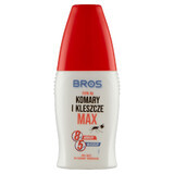 Bros, Max Liquid Mosquito and Tick Repellent, DEET 25.77%, 50ml