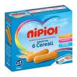 Biscuits aux 6 céréales, 360g, Nipiol