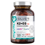 MyVita Silver Vitamin K2 + D3 4000 IU Forte, 120 capsules