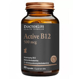 Doctor Life, Active B12, vitamine B12 500 mcg, Méthylcobalamine, 60 gélules