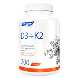 SFD D3 + K2, vitamine D 2000 IE + vitamine K 100 µg, 200 tabletten​