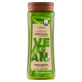 Joanna Vegan, vochtinbrengende shampoo met aloë, normaal en droog haar, 300 ml