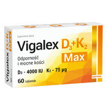 Vigalex D3 + K2 Max, vitamin D 4000 IU + vitamin K 75 µg, 60 tablets