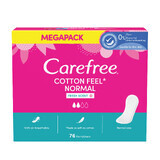 Carefree Cotton Feel Normaal maandverband, frisse geur, 76 stuks