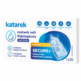 Katarek Secure+, fysiologische zoutoplossing NaCl 0,9%, 5 ml x 20 ampullen