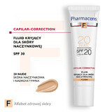 Pharmaceris F Capillar-Collection, dekkende vloeistof voor vasculaire huid, 20 Naakt, SPF 20, 30 ml