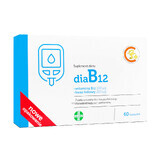 DiaB12, vitamine B12 100 µg + foliumzuur 200 µg, 60 capsules